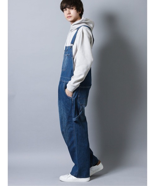 FREE GATE（フリーゲート）の「【WEB限定販売】フリーゲート/FREEGATE デニムオーバーオール（サロペット/オーバーオール・メンズ・ネイビー/ブルー/ブルー系その他・X-LARGE/LARGE/MEDIUM）」の13枚目の写真