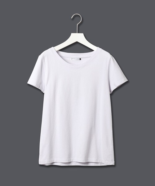 JET（ジェット）の「◆【ウォッシャブル】ベーシックコットンTシャツ（Tシャツ/カットソー・レディース・ピンク系/ブラック/ホワイト/ライトブルー・04/80）」の5枚目の写真