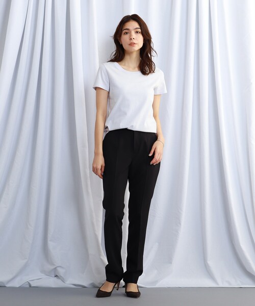 JET（ジェット）の「◆【ウォッシャブル】ベーシックコットンTシャツ（Tシャツ/カットソー・レディース・ピンク系/ブラック/ホワイト/ライトブルー・04/80）」の11枚目の写真