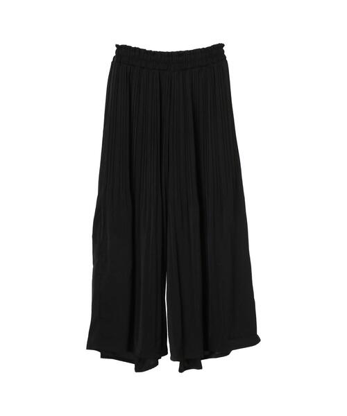 koe(コエ)の「ビンテージサテン消しプリーツ加工パンツ*(その他パンツ・レディース・アイボリー/ブラック/ブルー・FREE)」の5枚目の写真