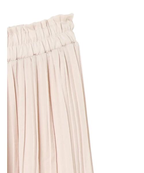 koe(コエ)の「ビンテージサテン消しプリーツ加工パンツ*(その他パンツ・レディース・アイボリー/ブラック/ブルー・FREE)」の8枚目の写真