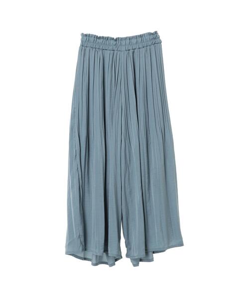 koe(コエ)の「ビンテージサテン消しプリーツ加工パンツ*(その他パンツ・レディース・アイボリー/ブラック/ブルー・FREE)」の12枚目の写真