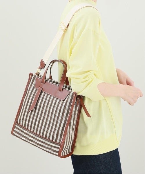 SLOBE IENA(スローブイエナ)の「【MICA DELLA VALLE / ミカ デラ ヴァッレ】 ボルサトートバッグ(トートバッグ・レディース・ブラウン・FREE)」の7枚目の写真