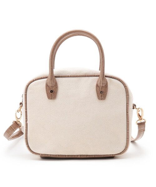 DRESKIP（ドレスキップ）の「◆アソートデザインスクエアショルダー（ショルダーバッグ・レディース・グレー系4/アイボリー系3/キャメル・00）」の3枚目の写真