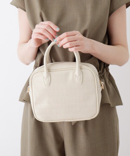 DRESKIP（ドレスキップ）の「◆アソートデザインスクエアショルダー（ショルダーバッグ・レディース・グレー系4/アイボリー系3/キャメル・00）」の19枚目の写真