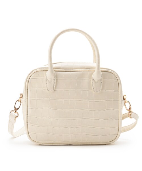 DRESKIP（ドレスキップ）の「◆アソートデザインスクエアショルダー（ショルダーバッグ・レディース・グレー系4/アイボリー系3/キャメル・00）」の9枚目の写真