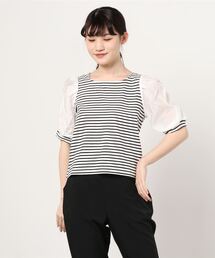 WEGO | WEGO/シアーギャザースリーブトップス(Tシャツ/カットソー)