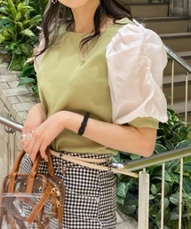 WEGO | WEGO/シアーギャザースリーブトップス(Tシャツ/カットソー)