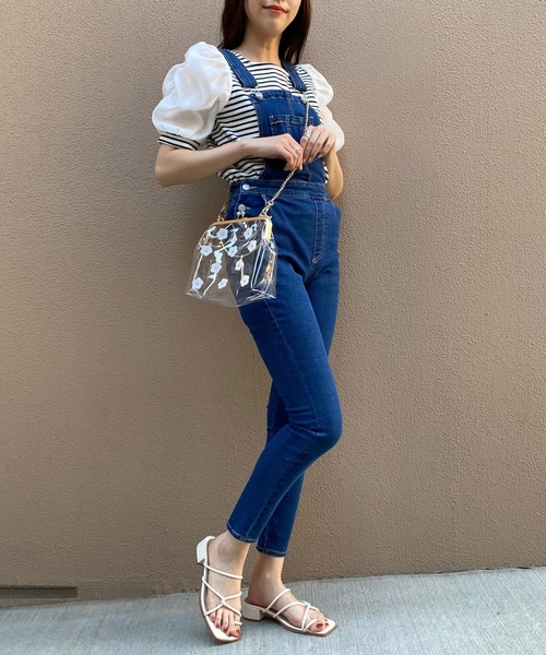 WEGO（ウィゴー）の「WEGO/シアーギャザースリーブトップス（Tシャツ/カットソー・レディース・ブラック/グリーン系その他/ホワイト系その他5/その他1/その他2・FREE）」の12枚目の写真