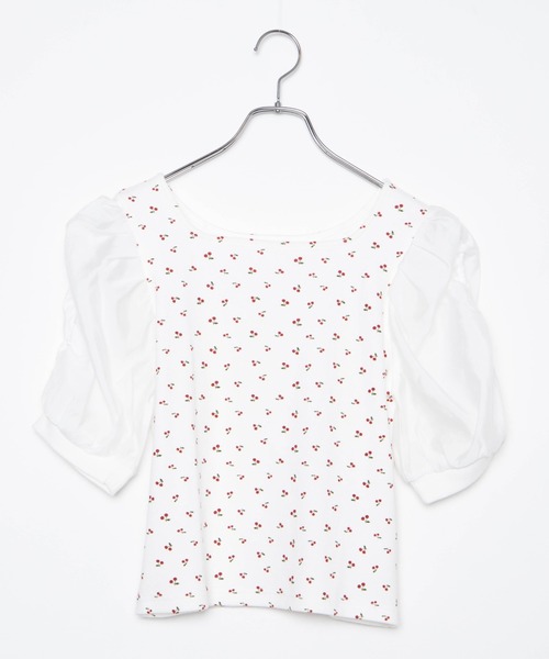 WEGO（ウィゴー）の「WEGO/シアーギャザースリーブトップス（Tシャツ/カットソー・レディース・ブラック/グリーン系その他/ホワイト系その他5/その他1/その他2・FREE）」の22枚目の写真