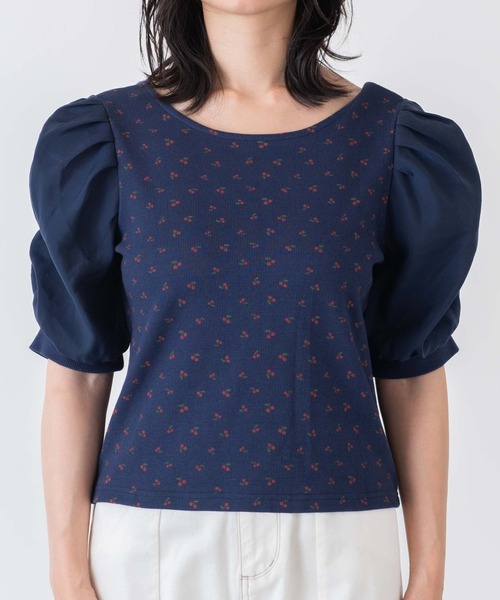 WEGO（ウィゴー）の「WEGO/シアーギャザースリーブトップス（Tシャツ/カットソー・レディース・ブラック/グリーン系その他/ホワイト系その他5/その他1/その他2・FREE）」の21枚目の写真