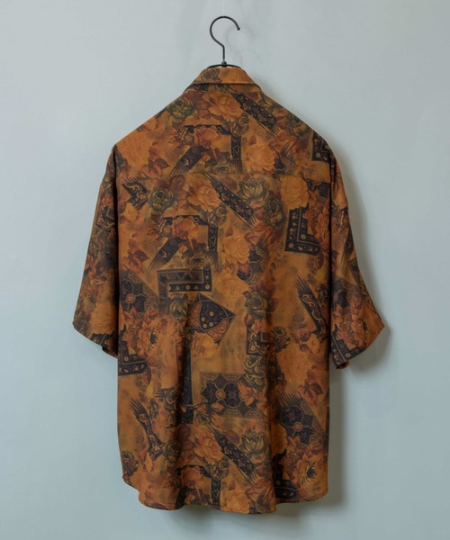 PERK GAPS（パークギャップス）の「PGジョーゼットレトロ半袖シャツ（シャツ/ブラウス・メンズ・ブラック/ブラウン・M/L）」の7枚目の写真