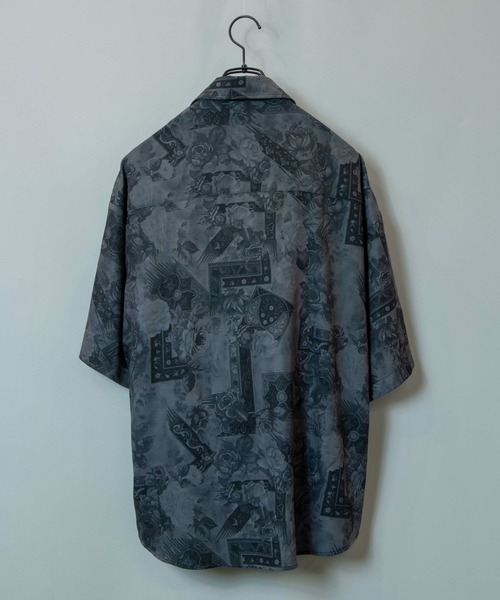 PERK GAPS（パークギャップス）の「PGジョーゼットレトロ半袖シャツ（シャツ/ブラウス・メンズ・ブラック/ブラウン・M/L）」の17枚目の写真