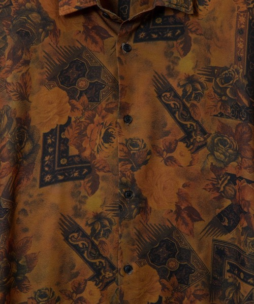 PERK GAPS（パークギャップス）の「PGジョーゼットレトロ半袖シャツ（シャツ/ブラウス・メンズ・ブラック/ブラウン・M/L）」の15枚目の写真