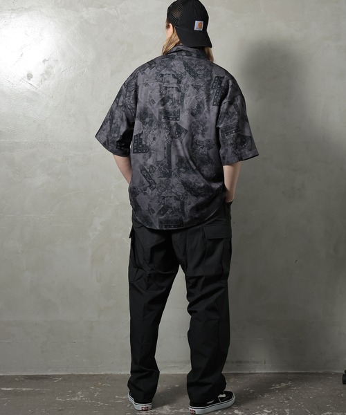 PERK GAPS（パークギャップス）の「PGジョーゼットレトロ半袖シャツ（シャツ/ブラウス・メンズ・ブラック/ブラウン・M/L）」の8枚目の写真