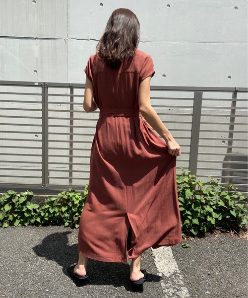 AZUL ENCANTO（アズールエンカント）の「ミリタリーリボンワンピース（ワンピース・レディース・ベージュ/カーキ/ボルドー・FREE）」の12枚目の写真