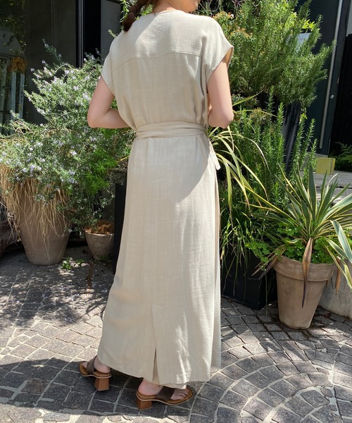 AZUL ENCANTO（アズールエンカント）の「ミリタリーリボンワンピース（ワンピース・レディース・ベージュ/カーキ/ボルドー・FREE）」の17枚目の写真