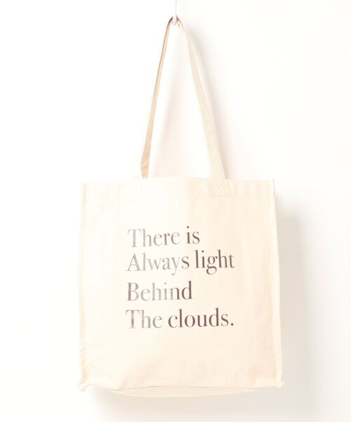 ehka sopo(エヘカソポ)の「キャンバスロゴスクエアトートバッグ(トートバッグ・レディース・ラベンダー/キナリ/キャメル・フリ-)」の8枚目の写真