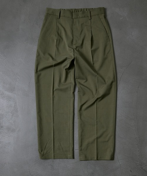 PUBLUX（パブリュクス）の「【PUBLUX/パブリュクス×ベルエポック】　センタープレスワイドパンツ/ユニセックス（スラックス・メンズ・ブルー/オリーブ/ブラウン/ブラック/ホワイト・MEDIUM/SMALL/LARGE）」の19枚目の写真