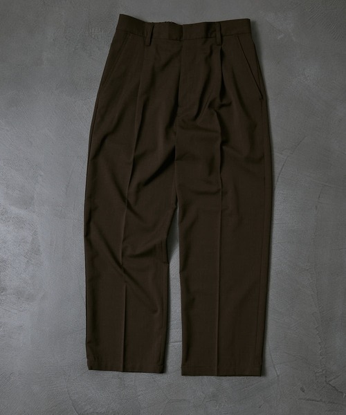 PUBLUX（パブリュクス）の「【PUBLUX/パブリュクス×ベルエポック】　センタープレスワイドパンツ/ユニセックス（スラックス・メンズ・ブルー/オリーブ/ブラウン/ブラック/ホワイト・MEDIUM/SMALL/LARGE）」の22枚目の写真