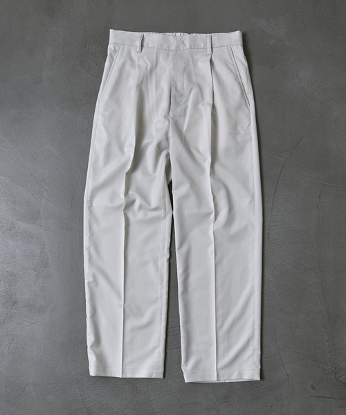 PUBLUX（パブリュクス）の「【PUBLUX/パブリュクス×ベルエポック】　センタープレスワイドパンツ/ユニセックス（スラックス・メンズ・ブルー/オリーブ/ブラウン/ブラック/ホワイト・MEDIUM/SMALL/LARGE）」の16枚目の写真