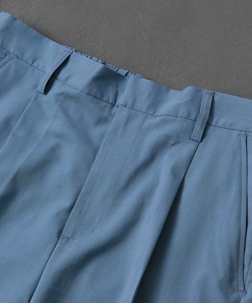 PUBLUX（パブリュクス）の「【PUBLUX/パブリュクス×ベルエポック】　センタープレスワイドパンツ/ユニセックス（スラックス・メンズ・ブルー/オリーブ/ブラウン/ブラック/ホワイト・MEDIUM/SMALL/LARGE）」の12枚目の写真
