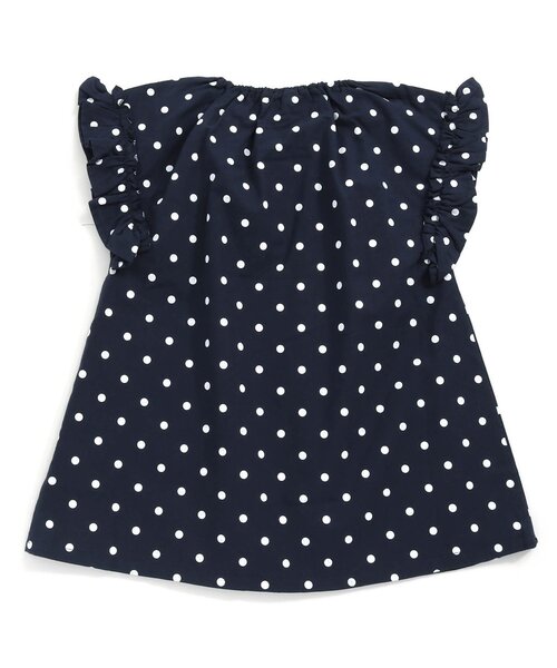 Seraph（セラフ）の「/4色3柄ボックスシルエットサックワンピ（ワンピース・キッズ・ピンク/ベージュ/ネイビー/イエロー・80/110/120/100/95/130/90/140）」の6枚目の写真