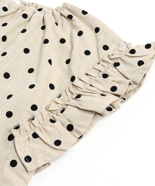 Seraph（セラフ）の「/4色3柄ボックスシルエットサックワンピ（ワンピース・キッズ・ピンク/ベージュ/ネイビー/イエロー・80/110/120/100/95/130/90/140）」の14枚目の写真