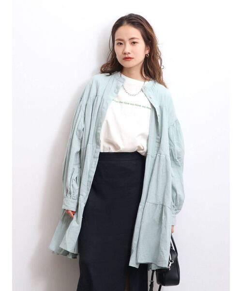 Ungrid（アングリッド）の「【WEB限定】ティアードミニワンピース（ワンピース・レディース・ブラック/オフホワイト/オレンジ/ライトイエロー・FREE）」の14枚目の写真