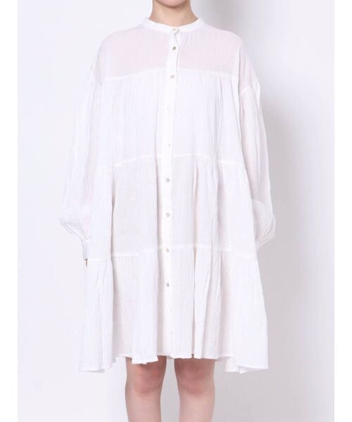 Ungrid（アングリッド）の「【WEB限定】ティアードミニワンピース（ワンピース・レディース・ブラック/オフホワイト/オレンジ/ライトイエロー・FREE）」の17枚目の写真