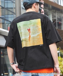 LIFE/ライフ 別注コラボ オーバーサイズ アソートフォトプリント半袖カットソー