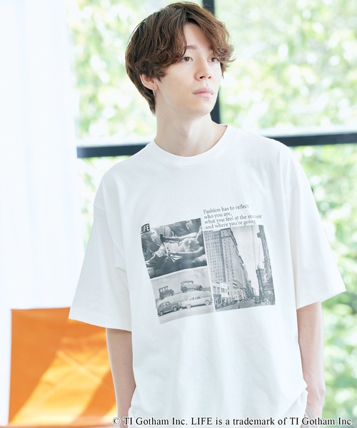 LIFE（ライフ）の「LIFE/ライフ 別注コラボ オーバーサイズ アソートフォトプリント半袖カットソー（Tシャツ/カットソー・メンズ・ホワイト系その他3/ブラック系その他2/ブラック系その他3/ブラック系その他/ホワイト系その他2/ホワイト系その他・M/L）」の16枚目の写真