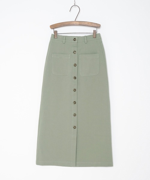 Crisp（クリスプ）の「ツイルロングタイトスカート（スカート・レディース・グリーン/アイボリー/ブラウン・FREE）」の19枚目の写真