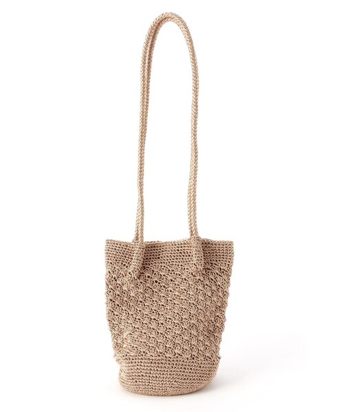 pink adobe(ピンクアドベ)の「◆つまみショルダーニットバッグ(ショルダーバッグ・レディース・ブラック/グレー/シルバー/グリーン/アイボリー/ブロンズ・00)」の20枚目の写真