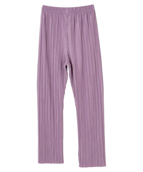 earth music&ecology（アースミュージックアンドエコロジー）の「すきな丈プリーツパンツ ＊（その他パンツ・レディース・ブラック/ブラウン/イエロー/ミント/ラベンダー/ライトベージュ・FREE）」の15枚目の写真