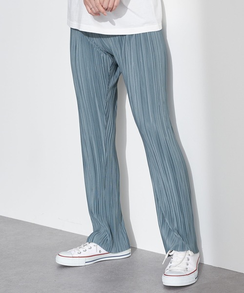 earth music&ecology（アースミュージックアンドエコロジー）の「すきな丈プリーツパンツ ＊（その他パンツ・レディース・ブラック/ブラウン/イエロー/ミント/ラベンダー/ライトベージュ・FREE）」の4枚目の写真