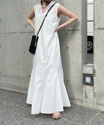 DouDou | 【WEB限定】裾フレアマキシワンピース(ワンピース)