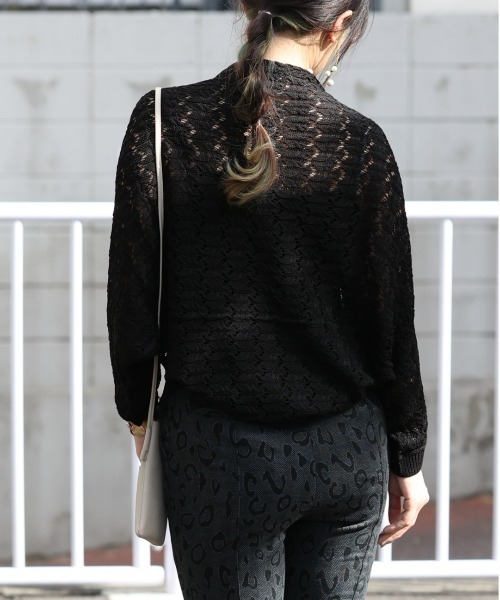 ARCANUM DESIGN（アルカナムデザイン）の「ARL 7G KNIT ﾓﾓﾝｶﾞｶｰﾃﾞｨｶﾞﾝ（カーディガン/ボレロ・レディース・ブラック/グレー/モカ・FREE）」の11枚目の写真