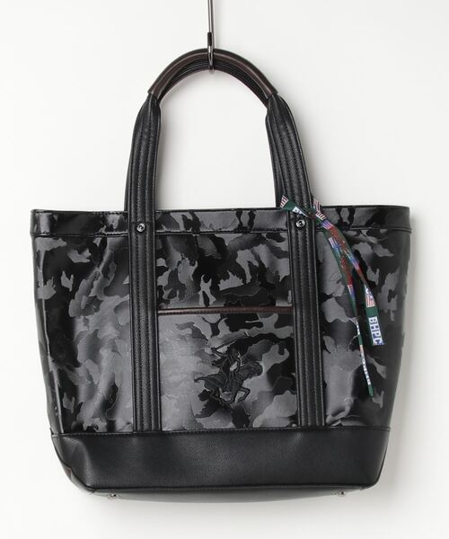 BEVERLY HILLS POLO CLUB(ビバリーヒルズポロクラブ)の「【BEVERLY HILLS POLO CLUB】ポロPUトートバッグ BH2008N(トートバッグ・レディース・ブラック/グレイッシュベージュ/マルチ/ネイビー/ライトグレー/ダークグレー/ブルー/ピンク/ブラウン・FREE)」の9枚目の写真