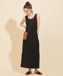 BEAUTY&YOUTH UNITED ARROWS | BY Iラインノースリーブロングワンピース -ウォッシャブル- ∴(ワンピース)