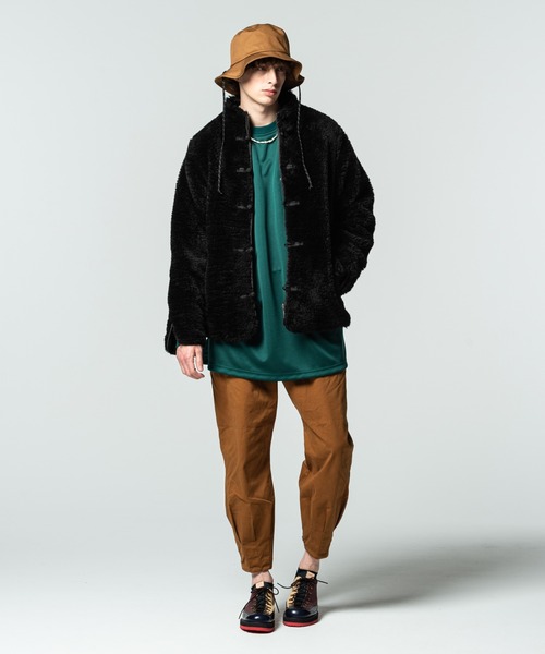 glamb（グラム）の「Hem tuck work pants / ヘムタックワークパンツ