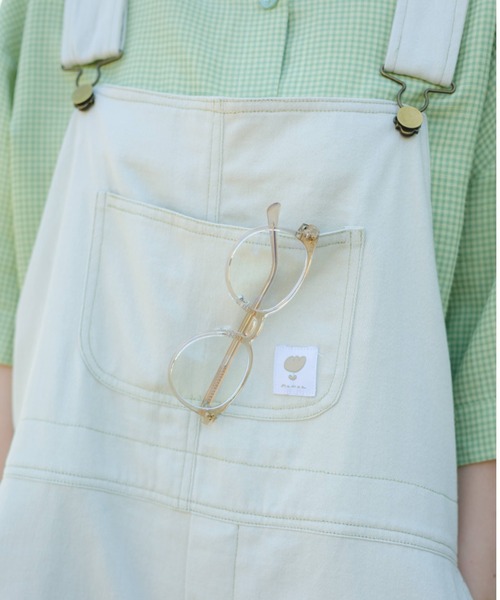 nemne store（ネンネストア）の「あの子の古着っぽオーバーオール（サロペット/オーバーオール・レディース・グレー/インディゴブルー/ミント/アイボリー/ブラック/ベージュ/ブルーグリーン/カーキ・MEDIUM/SMALL）」の13枚目の写真