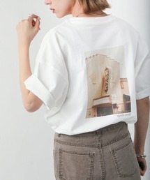 半袖アソートフォトプリントTシャツ
