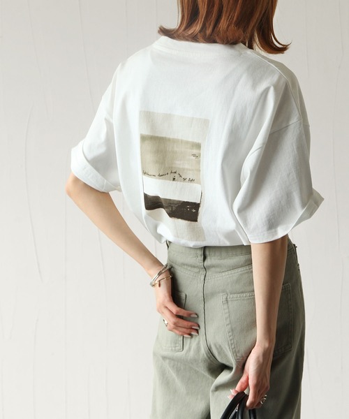 Chillfar(チルファー)の「半袖アソートフォトプリントTシャツ(Tシャツ/カットソー・レディース・ホワイト/ブラック/ホワイト系/ホワイト系1/ホワイト系2/ホワイト系3・FREE)」の5枚目の写真