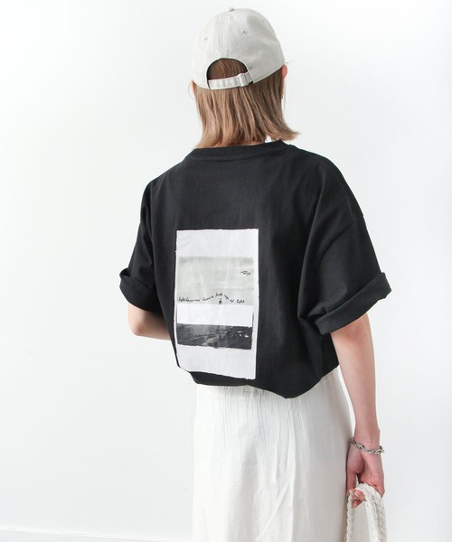 Chillfar(チルファー)の「半袖アソートフォトプリントTシャツ(Tシャツ/カットソー・レディース・ホワイト/ブラック/ホワイト系/ホワイト系1/ホワイト系2/ホワイト系3・FREE)」の6枚目の写真