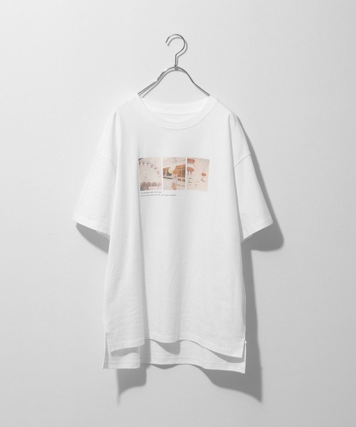 Chillfar(チルファー)の「半袖アソートフォトプリントTシャツ(Tシャツ/カットソー・レディース・ホワイト/ブラック/ホワイト系/ホワイト系1/ホワイト系2/ホワイト系3・FREE)」の21枚目の写真