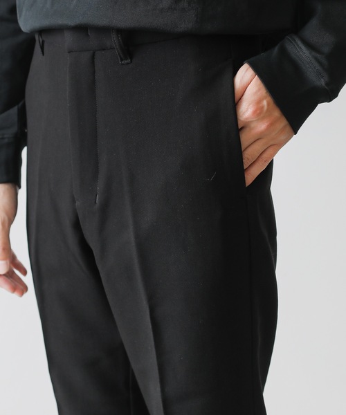 ATTACHMENT（アタッチメント）の「PE/RY DOUBLE CLOTH CENTER CREASE TROUSERS（スラックス・メンズ・ブラック/ブラウン/オフホワイト・1/2/3）」の17枚目の写真