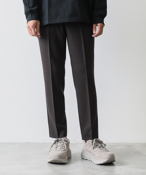 ATTACHMENT（アタッチメント）の「PE/RY DOUBLE CLOTH CENTER CREASE TROUSERS（スラックス・メンズ・ブラック/ブラウン/オフホワイト・1/2/3）」の19枚目の写真