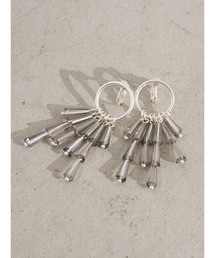 トライアングルビーズイヤリング *