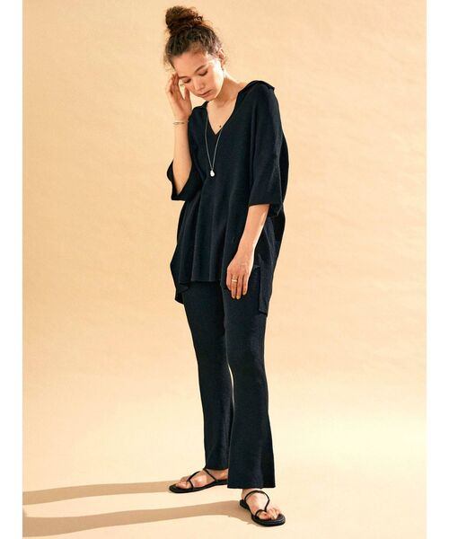 Ungrid(アングリッド)の「ハーフスリーブ襟ニット(ニット/セーター・レディース・ブラック/アイボリー/ブラウン・FREE)」の19枚目の写真